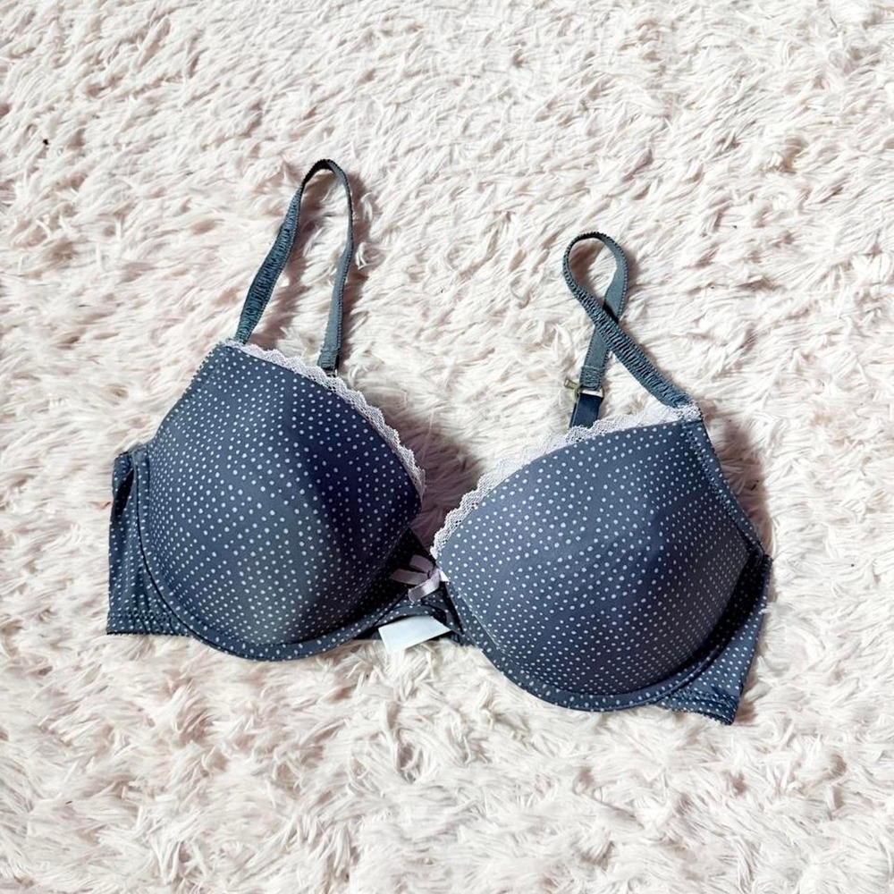 Polka Dot Coquette Whimsical Pinup Retro Twee Whimsical Padded Bra Womens 36D